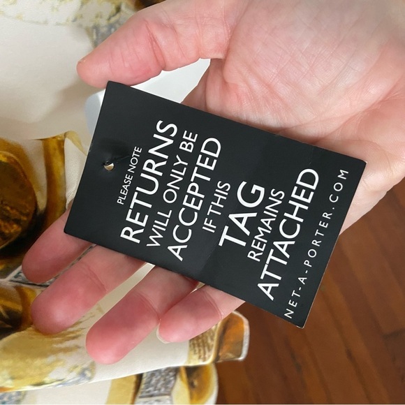 NWT Robert Cavalli Silk Chain-Print One-Shoulder Top size 40 US4-6 - Picture 5 of 16